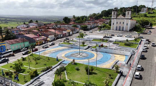 Praça na cidade de Japaratuba