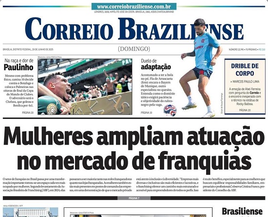 Capa do jornal O Estado de São Paulo
