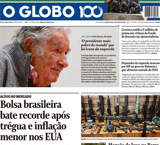 Capa do jornal O Estado de São Paulo