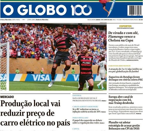 Capa do jornal O Estado de São Paulo