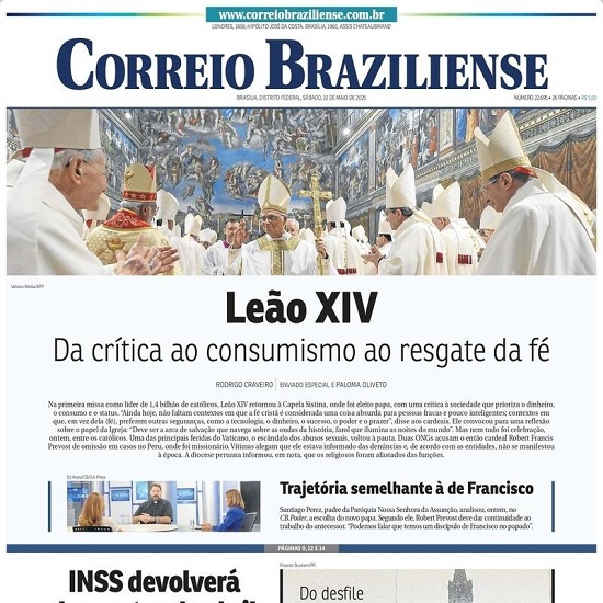 Capa do jornal O Estado de São Paulo