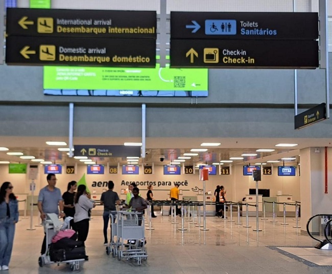 Saguão do aeroporto de Aracaju