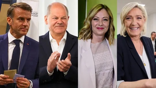 Macron, Scholz, Meloni e Le Pen