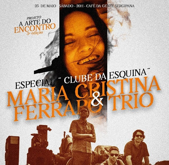 Banner do show de Ferraro Trio e Maria Cristina