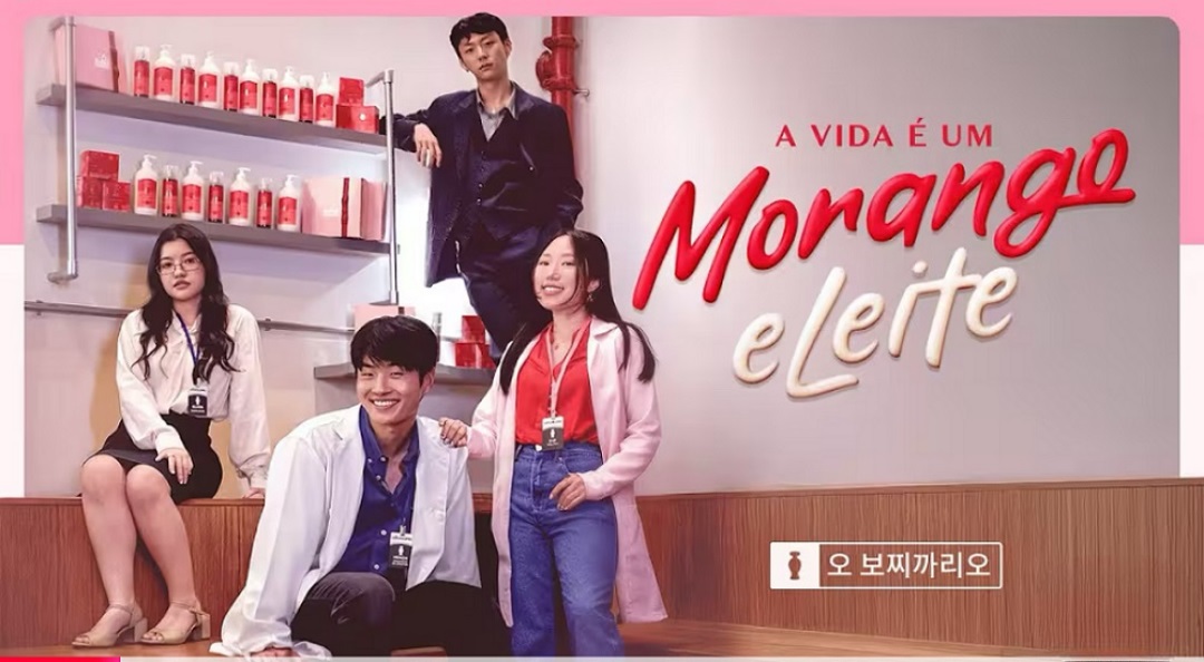Atores posando estilos k-drama, filme o Boticário