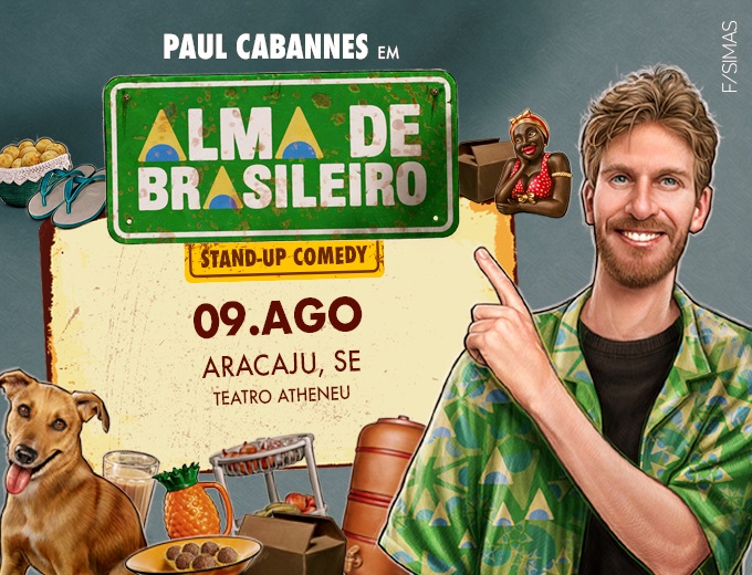 Card: Paul Cabannes, espetáculo “Alma de Brasileiro” em Aracaju