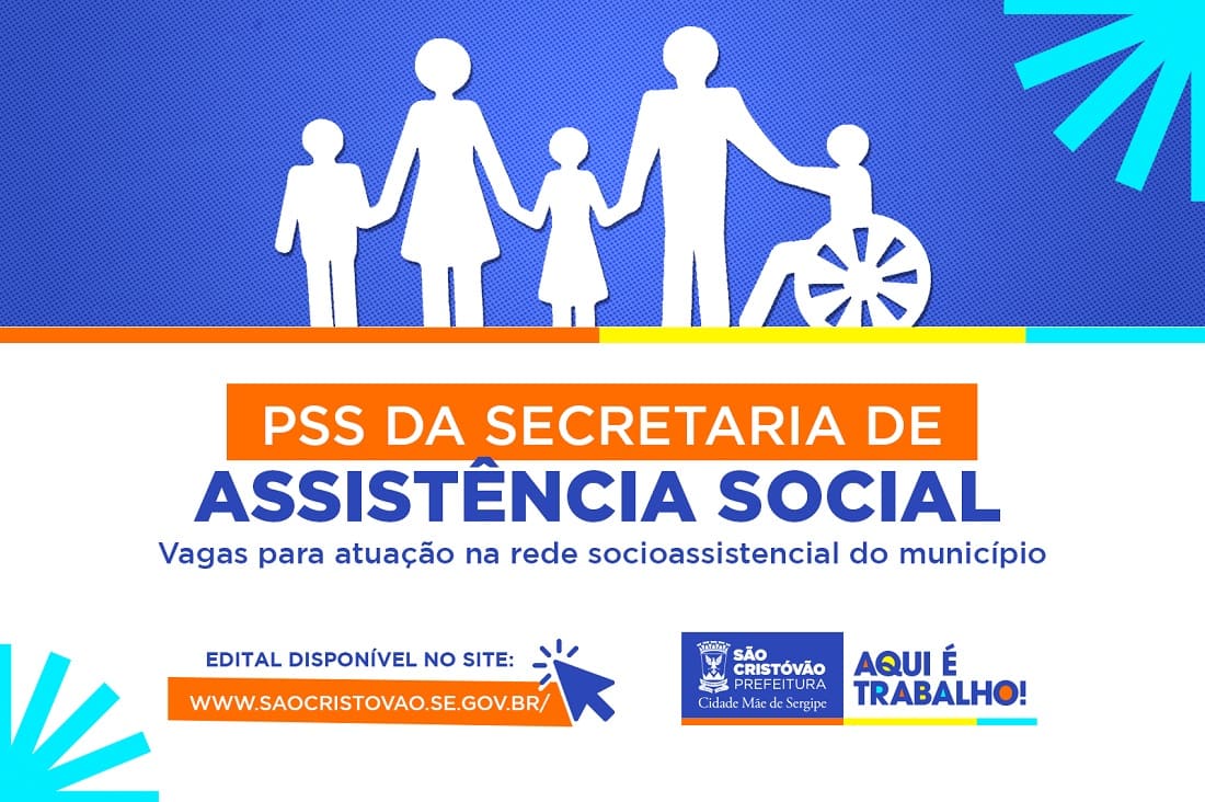 Card - PSS com 32 vagas da Prefeitura de São Cristóvão