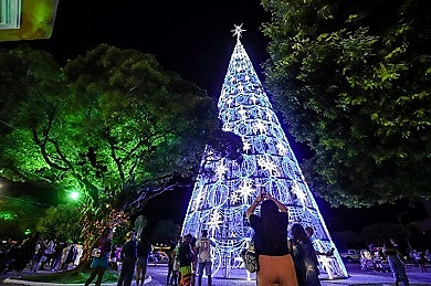 Natal Iluminado Aracaju, decoração natalina em Sergipe, festividades em Aracaju