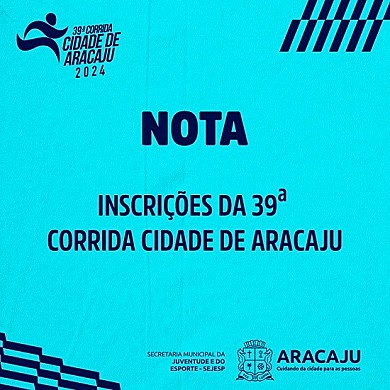 Corrida Cidade de Aracaju, Ticket Sports, Inscrições Esgotadas