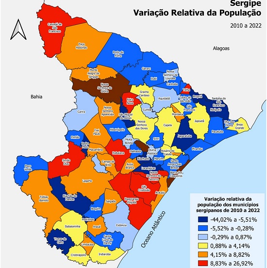 Mapa de Sergipe