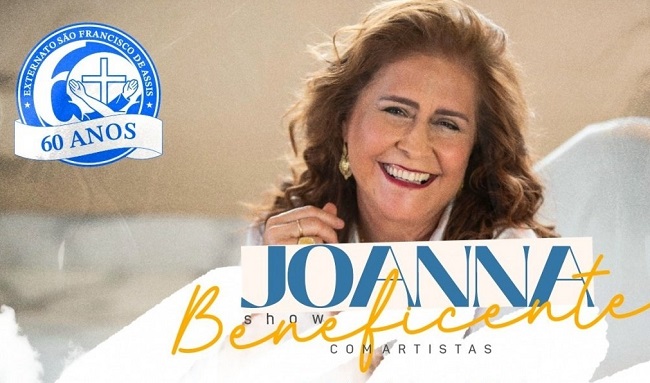 Banner do show da cantora Joanna