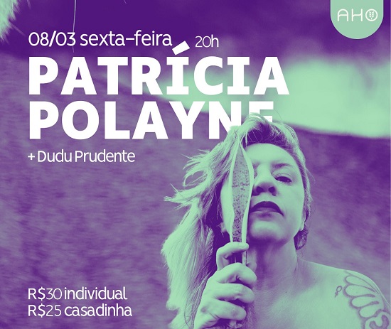 Banner do show da cantora sergipana Patrícia Polayne