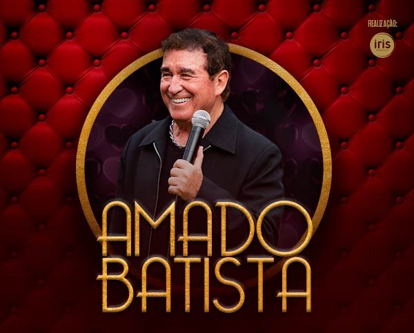 Banner do show de Amado Batista