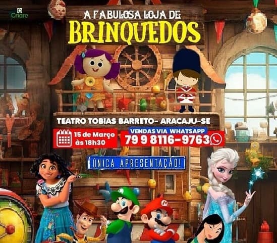 Banner "A Fabulosa Loja de Brinquedos"