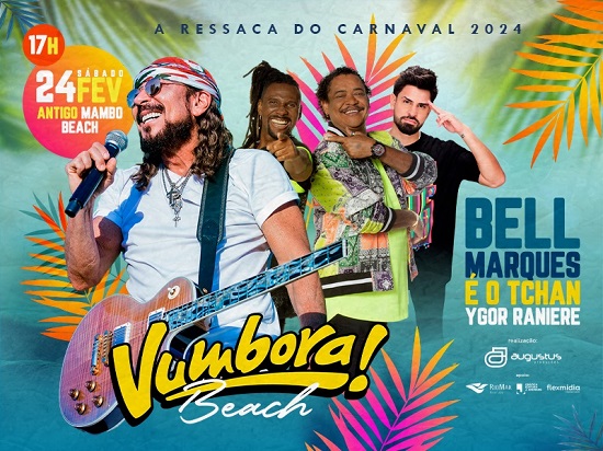 Banner Vumbora Beach com Bell Marques, Aracaju