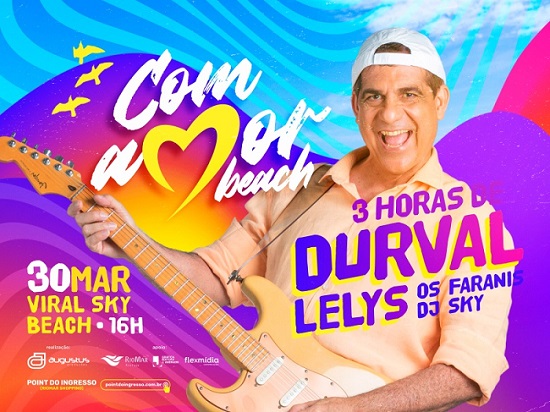 Banner Durval Lelys Com Amor Beach Aracaju