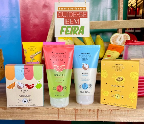 Produtos da "Cuide-se Bem Feira" do Boticário