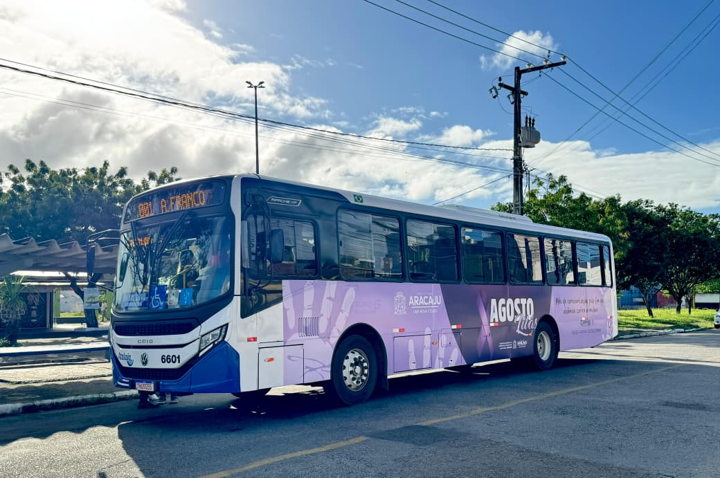 Ônibus temáticos do Agosto Lilás