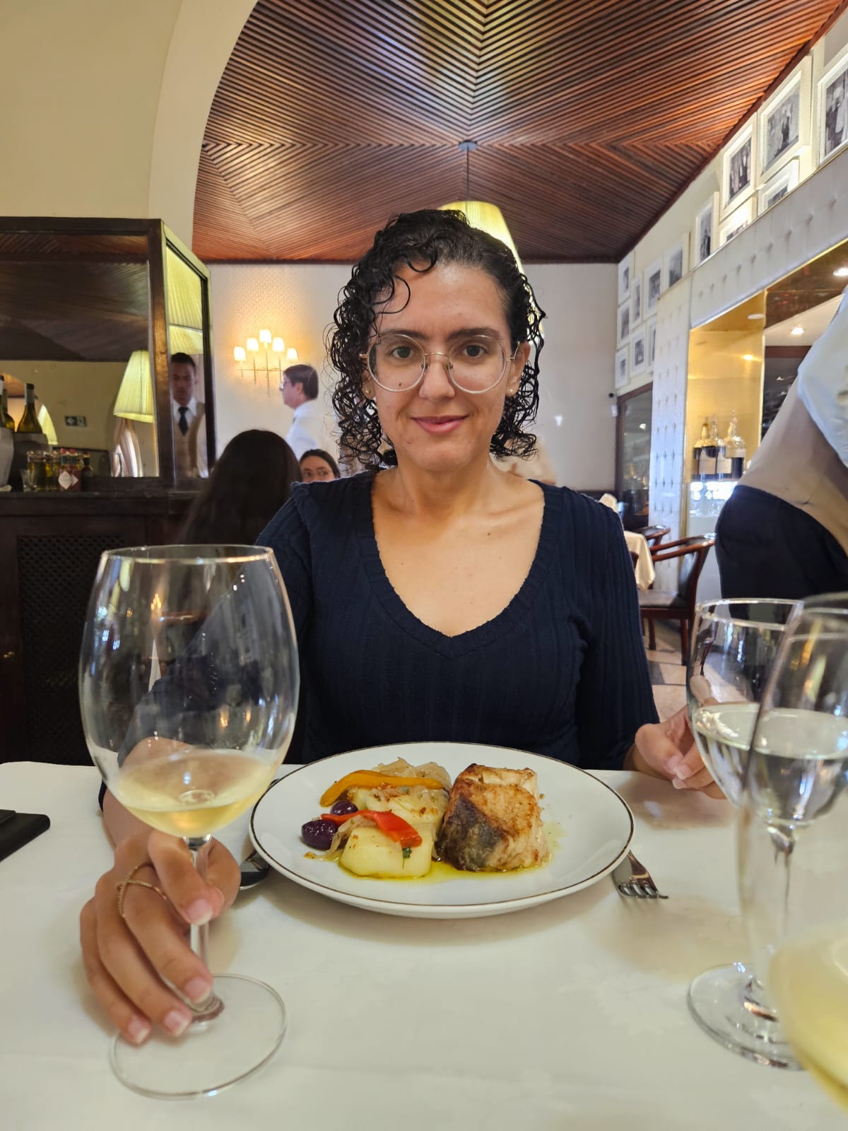 Iara Mittaraquis, no restaurante Leite, Recife