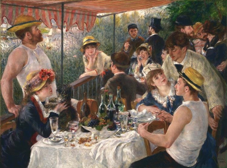 O Almoço dos Barqueiros, pintura de Renoir