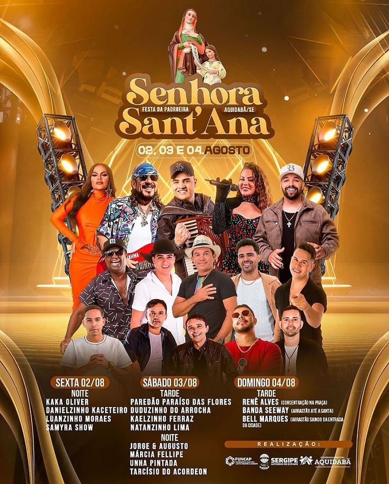 Festa da Padroeira Senhora Sant’Ana 2024 em Aquidabã