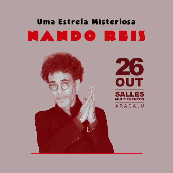 Banner: Nando Reis em Aracaju 2024