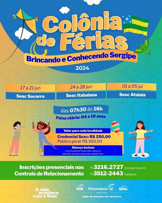 Banner - Colônia de Férias Sesc