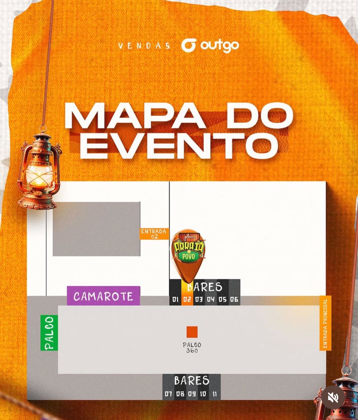 Mapa do evento