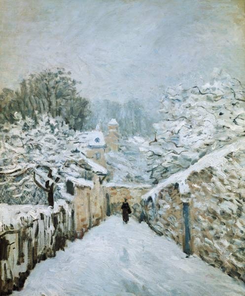 Inverno em Louveciennes, Alfred Sisley