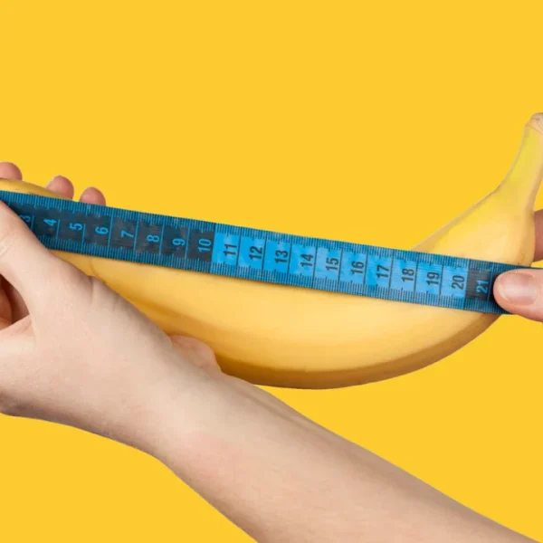Banana e uma fita métrica