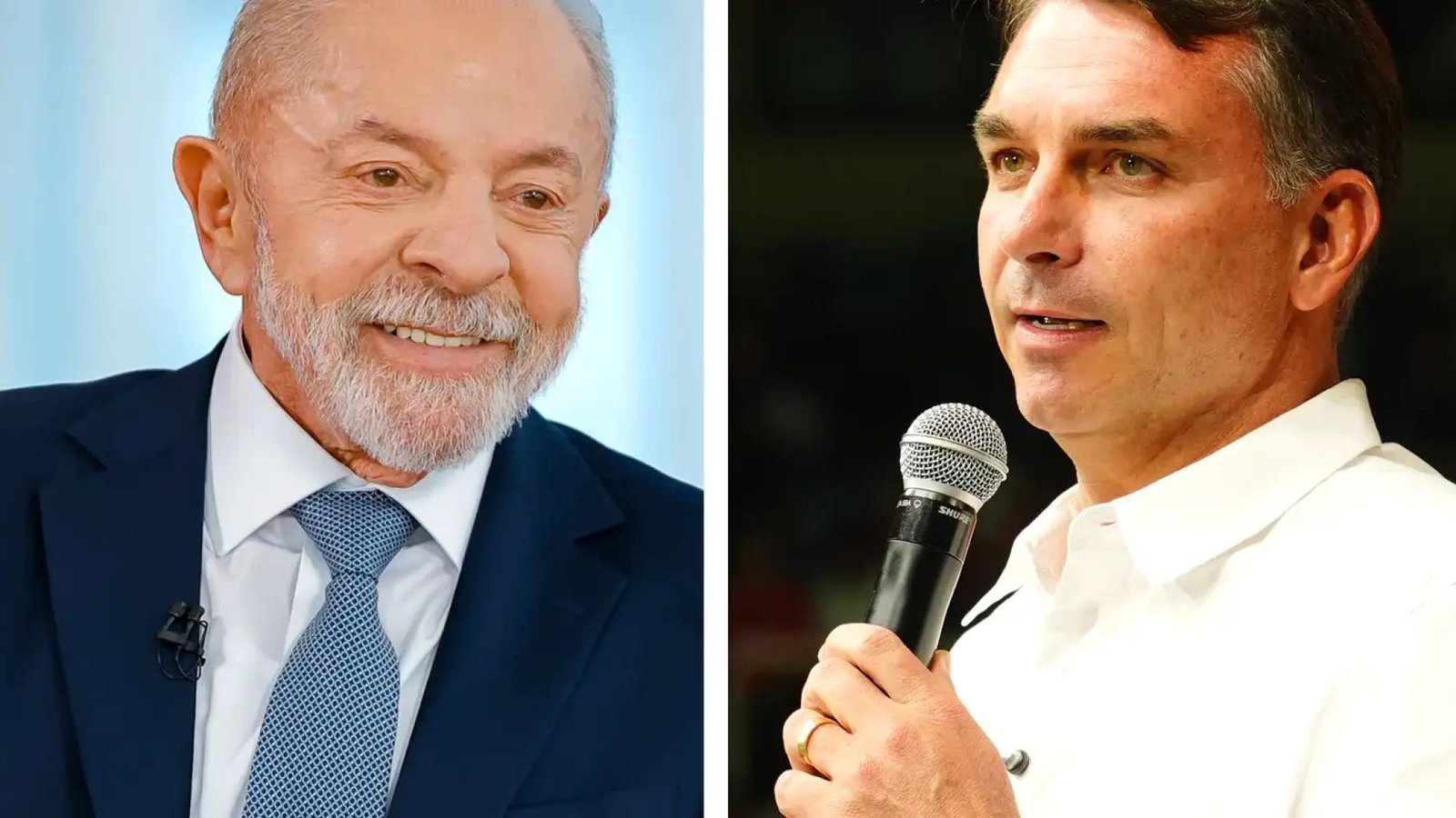 © Lula Oficial e Charles Vieira/Campanha Flávio Bolsonaro