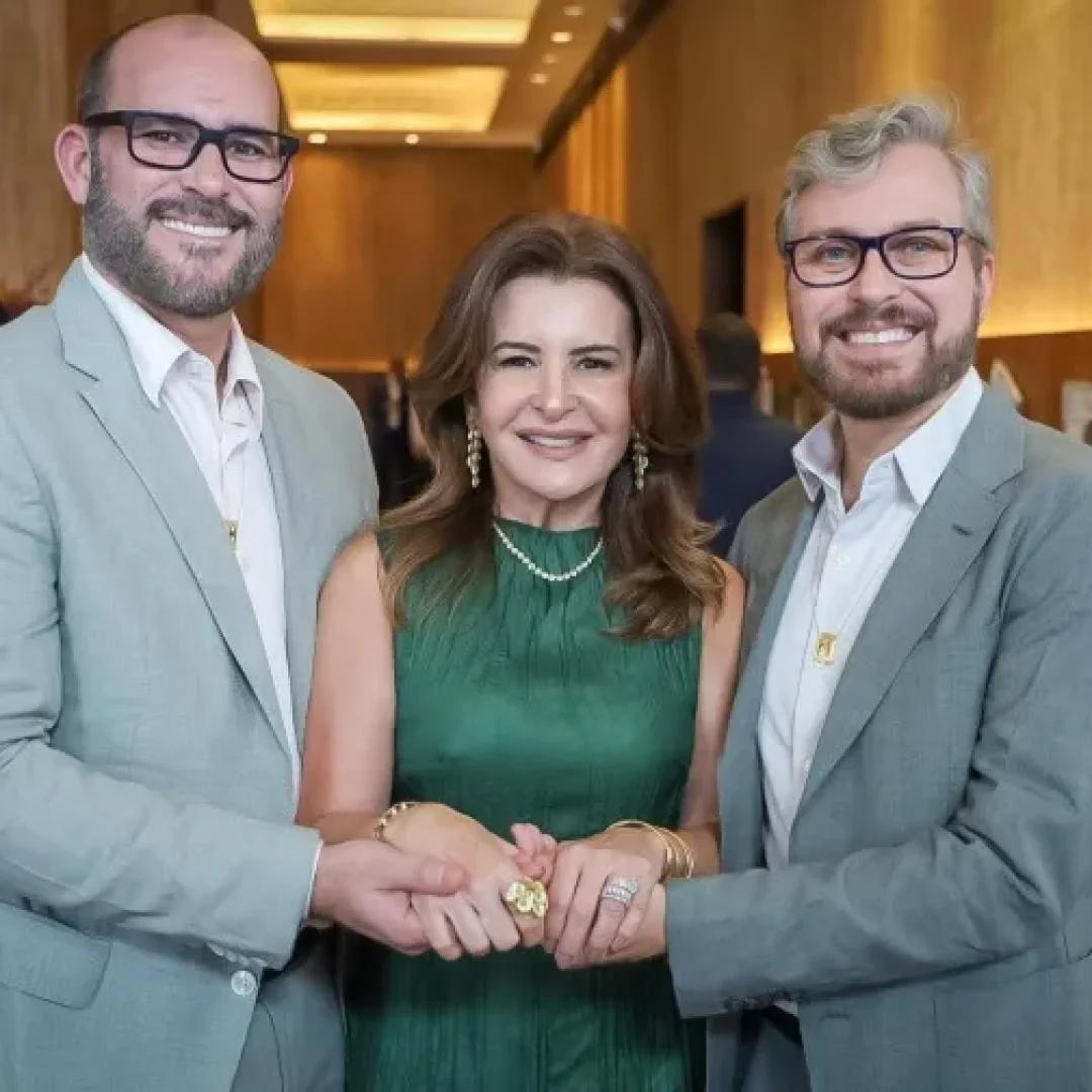 Diretor Henrique Costa, joalheira Graça Valadares e o designer Márcio Granatowicz