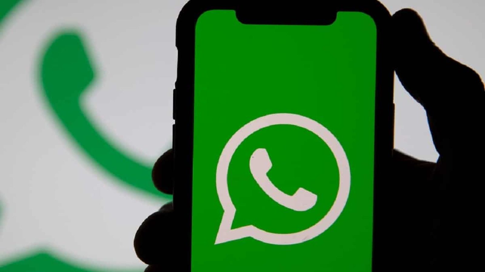 Aplicativo do whatsapp na tela do celular